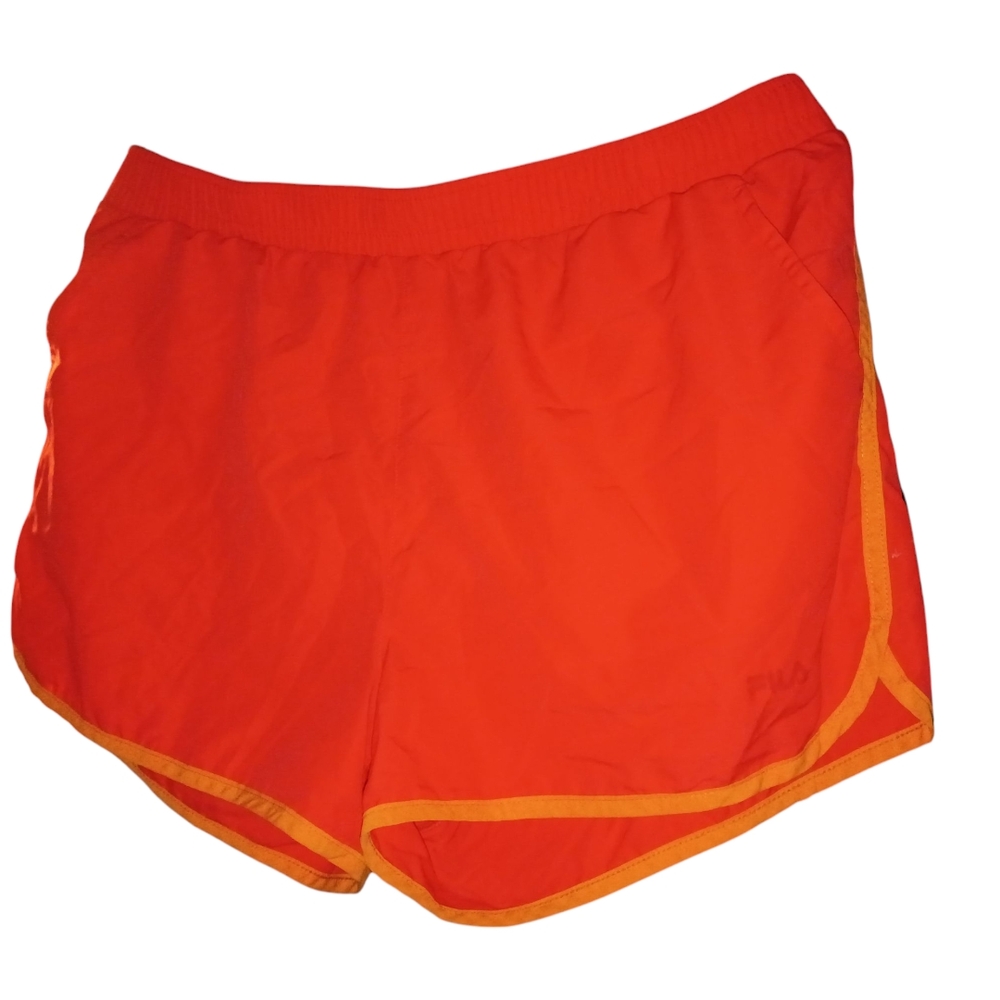 ✨Fila Women's Bright Orange Athletic Shorts Size Large